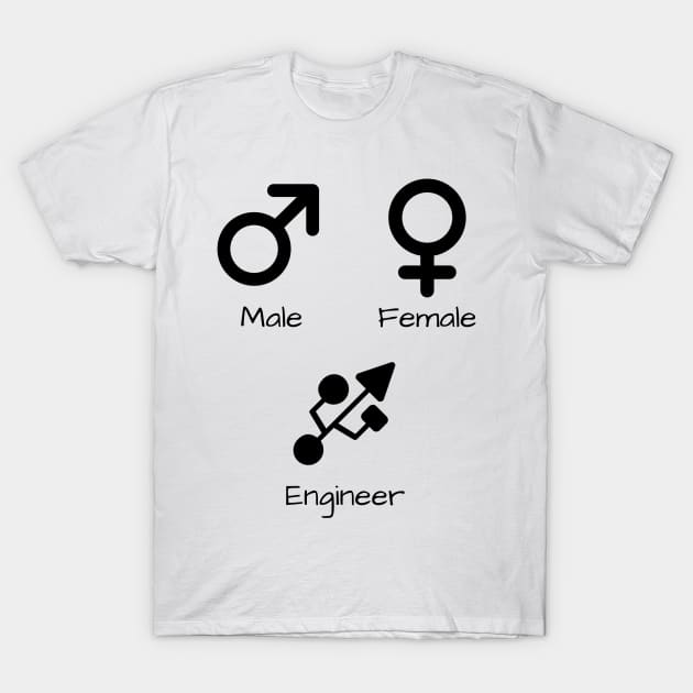 Engineer Gender Meme T-Shirt by Dreamer